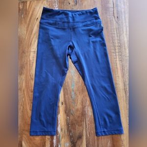 The North Face Womens Small Capri Cropped FlashDry Leggings Blue B3